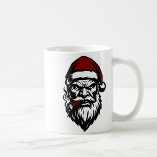 Savage Santa Claus Smoking Cigar Christmas  Coffee Mug