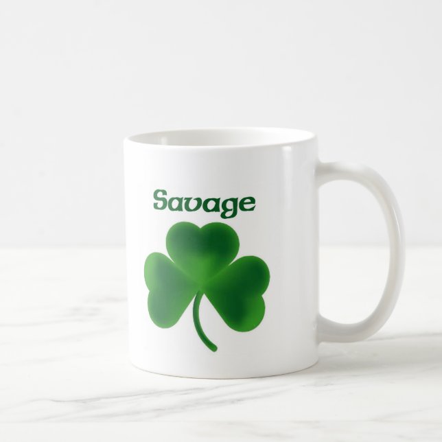 Savage Shamrock Coffee Mug (Right)