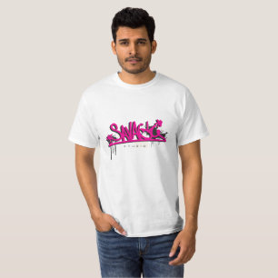 Savage Studio Pink Graffiti Art Streetwear T-Shirt