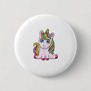 Savage Sweet Unicorn Rainbow Squad Unicorn T-Shirt 6 Cm Round Badge