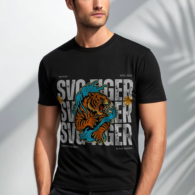 Savage Tiger Alpha Division T-Shirt | Streetwear  (Creator Uploaded)