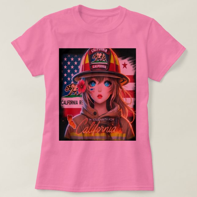 SAVAGES FIRE IN ANGELES CALIFORNIA T-Shirt (Design Front)