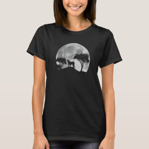 Savanna Cheetah With Moon Outfit Love Big Cat T-Shirt