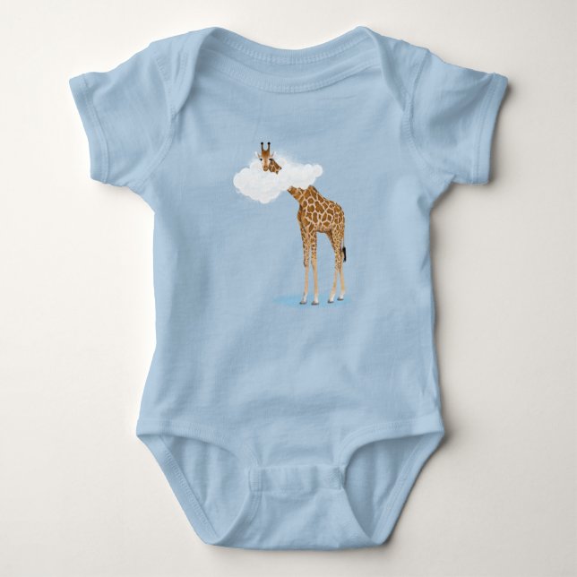 Savanna cloud animals baby bodysuit (Front)
