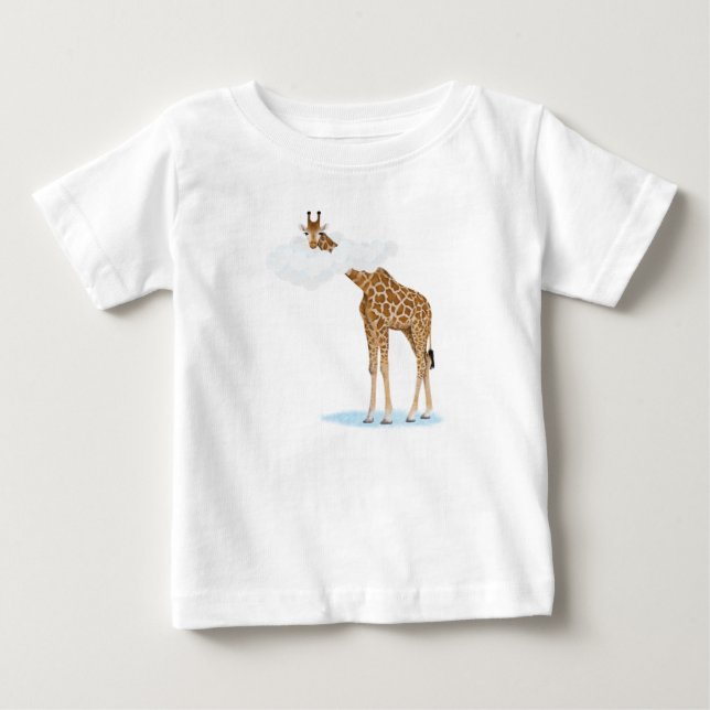 Savanna cloud animals baby T-Shirt (Front)