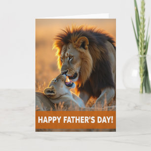 Savanna Fathers Day Lions Card