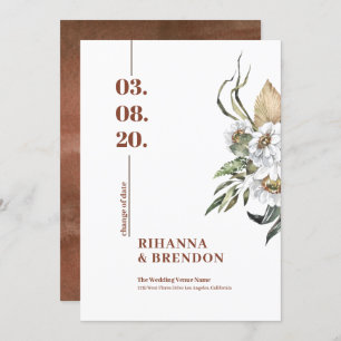 Savanna Watercolors flower bouquet Invitation