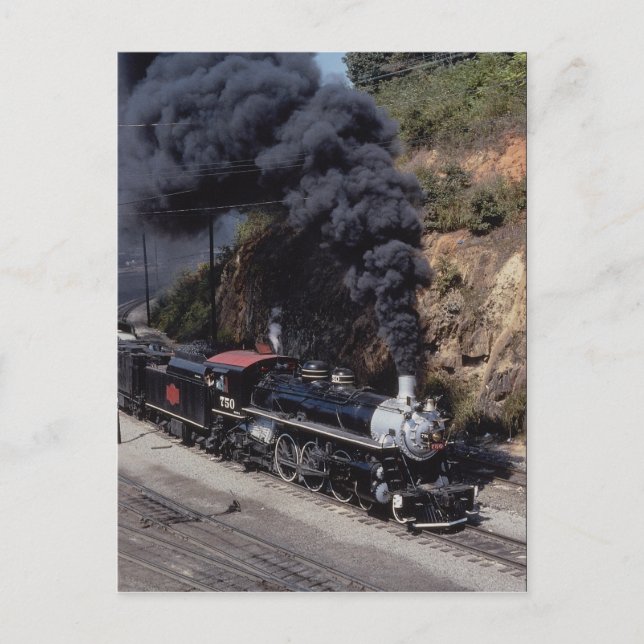 Savannah and Atlanta Railway, 4-6-2, No. 750, Ashe Postcard (Front)