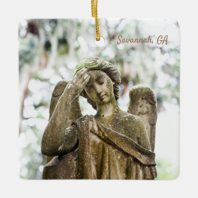 Savannah Bonaventure Angel Holiday Ornament (Front)