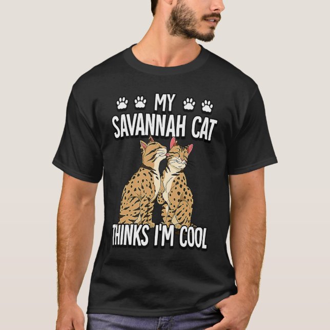Savannah Cat  9 T-Shirt (Front)