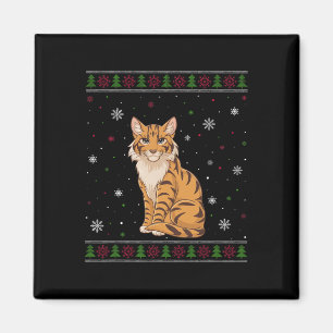 Savannah Cat Christmas Sweater Men Women Kids Xmas Magnet