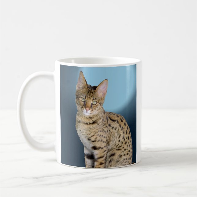 Savannah Cat Coffee Mug (Left)