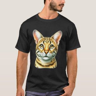 Savannah Cat Portrait T-Shirt
