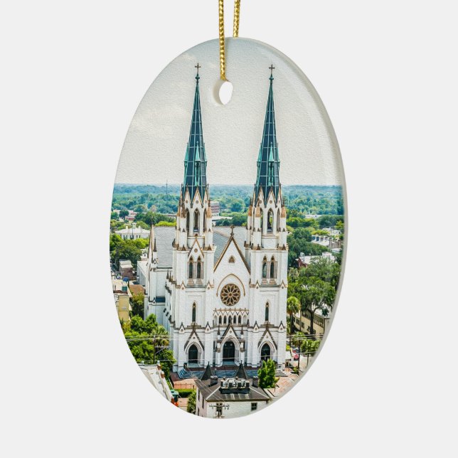 Savannah Cathedral Collectible Holiday Ornament (Left)