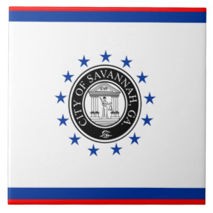 Savannah city flag tile