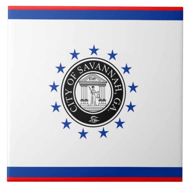 Savannah city flag tile (Front)