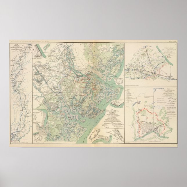 Savannah, Ga and vicinity Poster (Front)