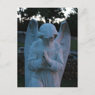 Savannah GA Angel statue in cemetary Postcard