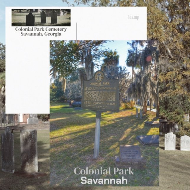 Savannah GA Colonial Park Cemetery Photographic Postcard (Creator Uploaded)