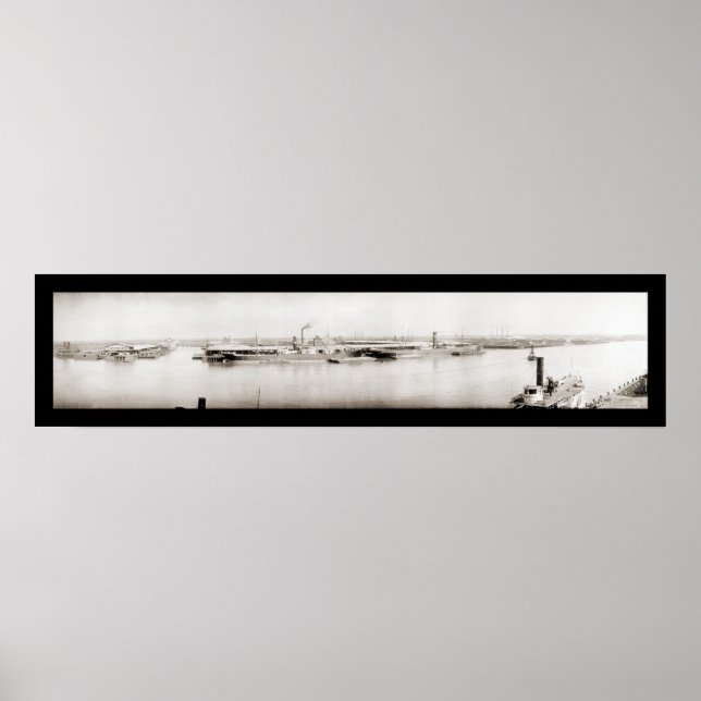 Savannah, GA Docks Photo 1909 Poster (Front)