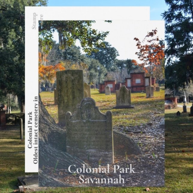 Savannah GA  Historic Colonial Park Photographic Postcard (Creator Uploaded)