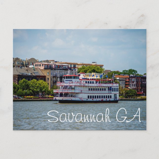 Savannah GA Postcard (Front)