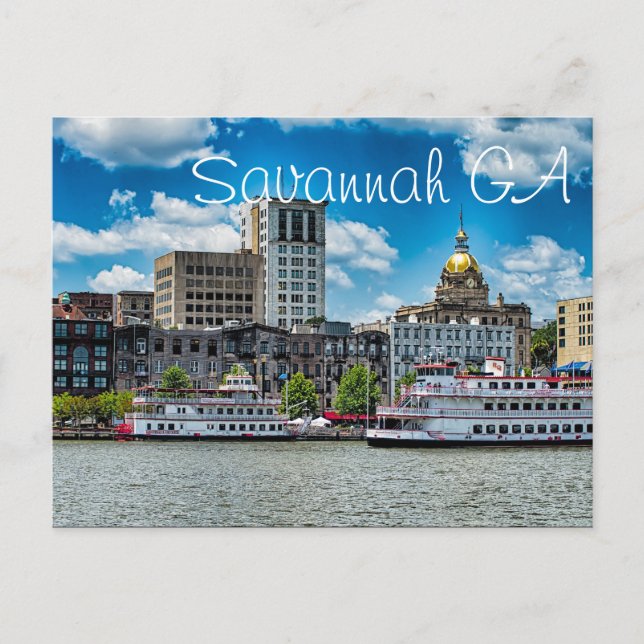 Savannah GA Postcard (Front)