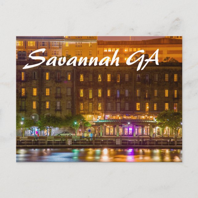 Savannah GA Postcard (Front)