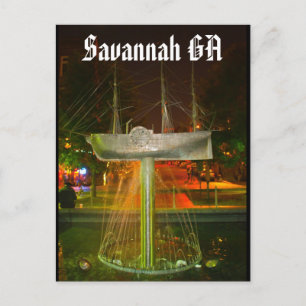 Savannah GA Postcard
