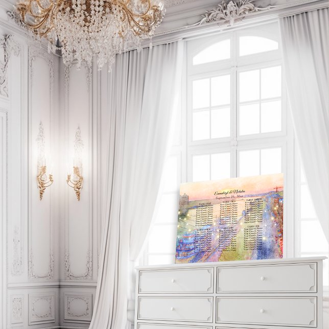 Savannah GA River Street Sunset Wedding Seat Chart (Creator Uploaded)