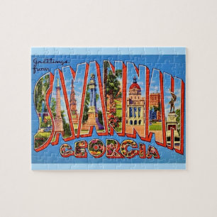 Savannah Georgia 8x10 Postcard Jigsaw Puzzle