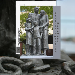 Savannah Georgia African-American Monument Postcard