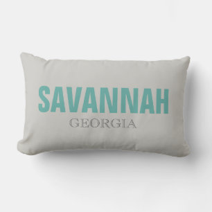Savannah Georgia Beach Throw Pillow