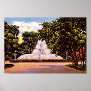 Savannah, Georgia Forsyth Park Fountain Poster