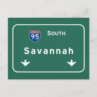 Savannah Georgia ga Interstate Highway Freeway : Postcard