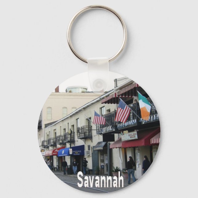 Savannah Georgia GA Key Ring (Front)