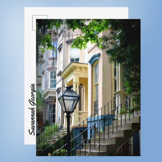 Savannah Georgia Historic Downtown Homes Postcard (Creator Uploaded)