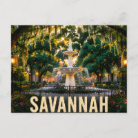 Savannah Georgia Historic Garden Travel Gift