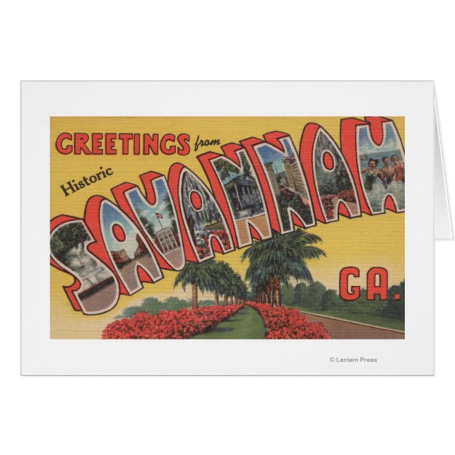 Savannah, Georgia (Historic) - Large Letter (Front Horizontal)