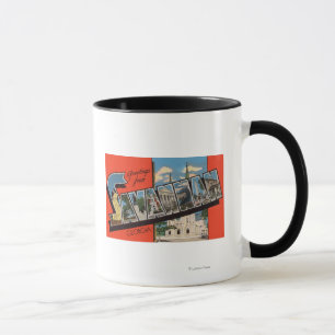 Savannah, Georgia - Large Letter Scenes 2 Mug