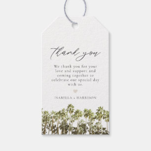 SAVANNAH Georgia Palm Tree Favour Gift Tag