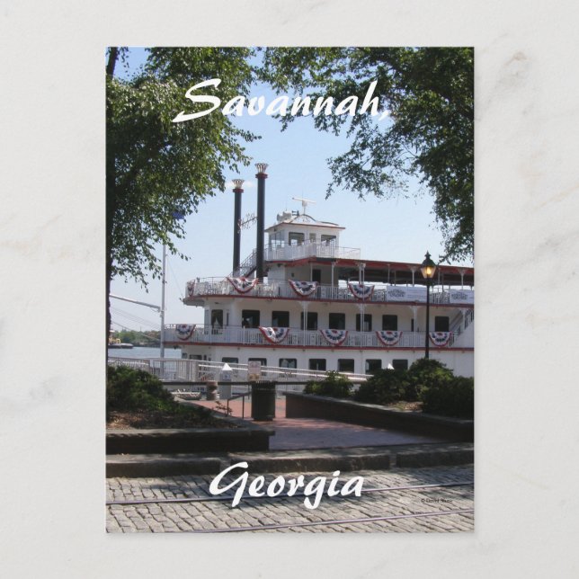 Savannah, Georgia Postcard (Front)