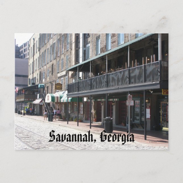 Savannah, Georgia Postcard (Front)