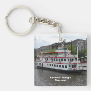 Savannah Georgia Riverboat Key Ring