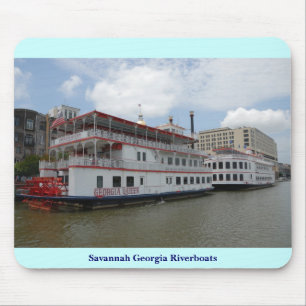 Savannah Georgia Riverboats Mouse Pad