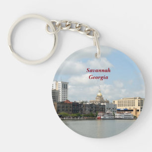 Savannah, Georgia Riverfront Key Ring