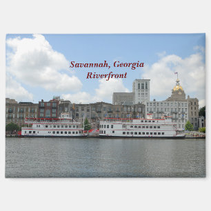 Savannah Georgia riverfront magnet