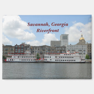 Savannah Georgia riverfront  Magnet