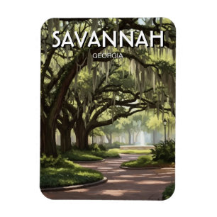Savannah Georgia Travel Magnet