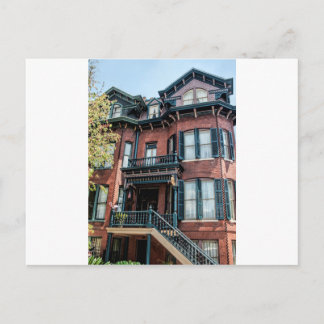 Savannah Georgia Victorian Historical House Postcard